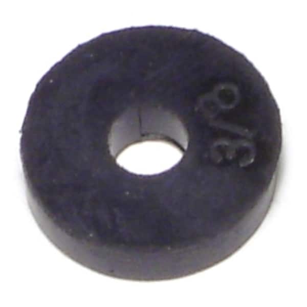 Midwest Fastener 3/8" Neoprene Rubber Regular Flat Faucet Washers 20PK 68105 - main